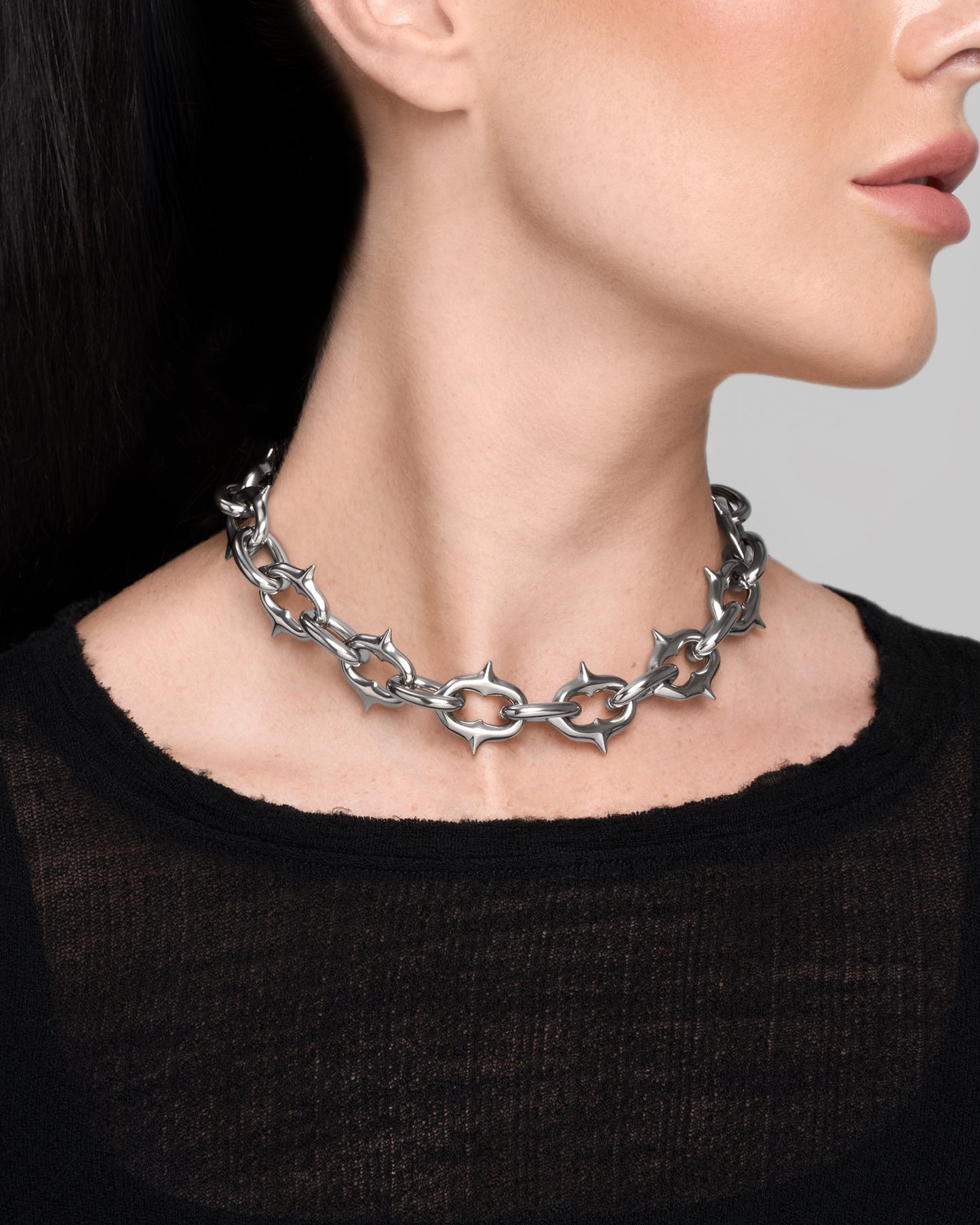 UNHOLY GRAIL Necklace-Chain Necklace- Silver - Medium - Ask & Embla