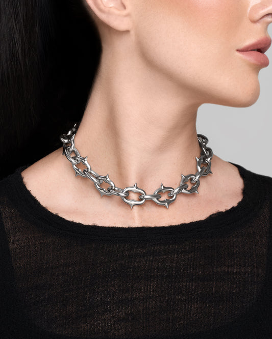 UNHOLY GRAIL Necklace-Chain Necklace- Silver - Medium - Ask & Embla