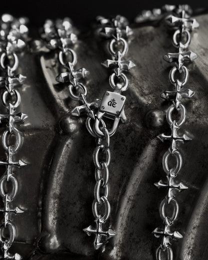 Sigil Choker Necklace-Chain Necklace- Silver - - Ask & Embla