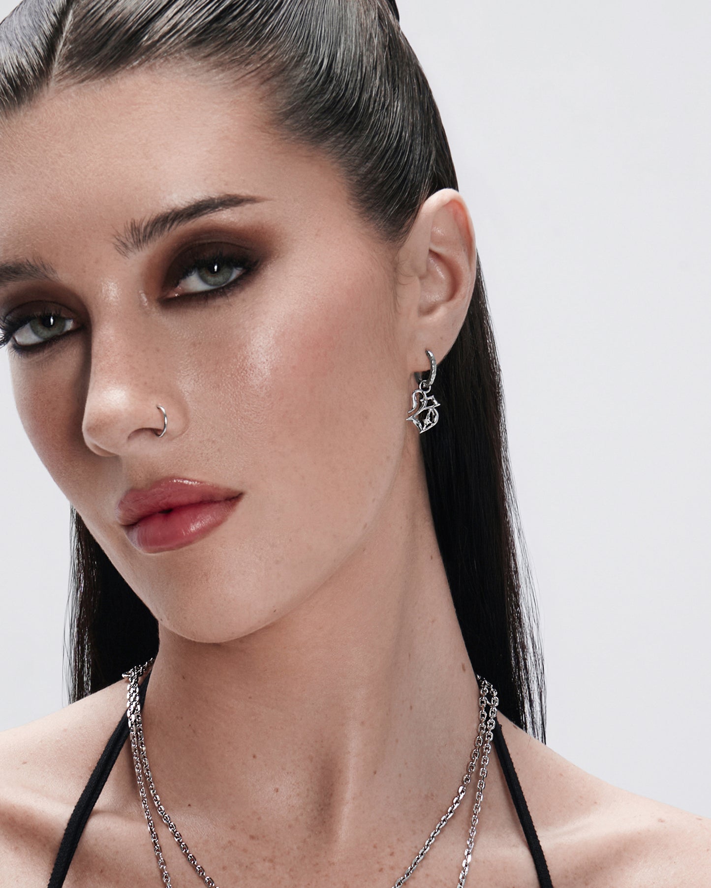 Mini Blackletter Charms - T-Charms- Silver - - Ask & Embla