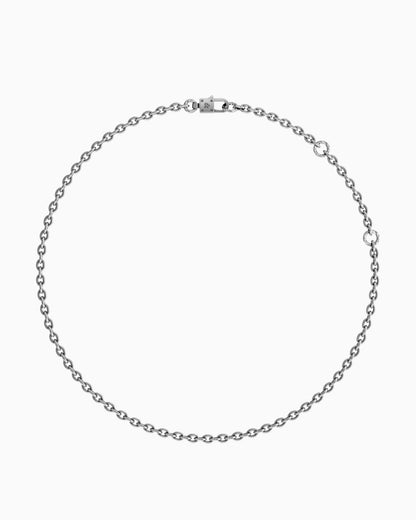 Grid Necklace - 925 Silver-Chain Necklace- Silver - - Ask & Embla