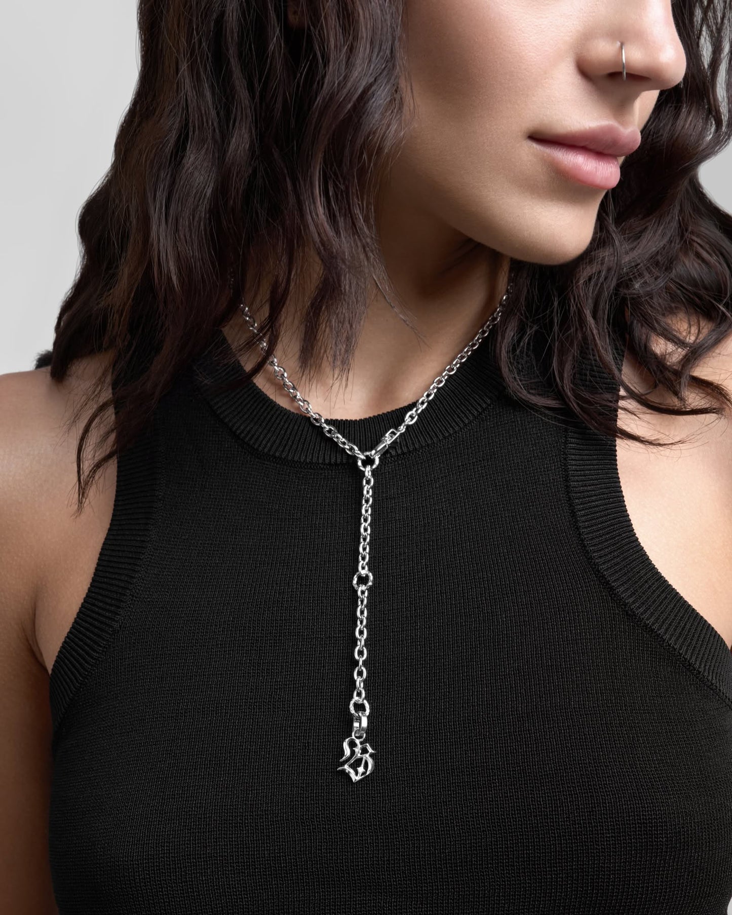 Grid Necklace - 925 Silver-Chain Necklace- Silver - - Ask & Embla