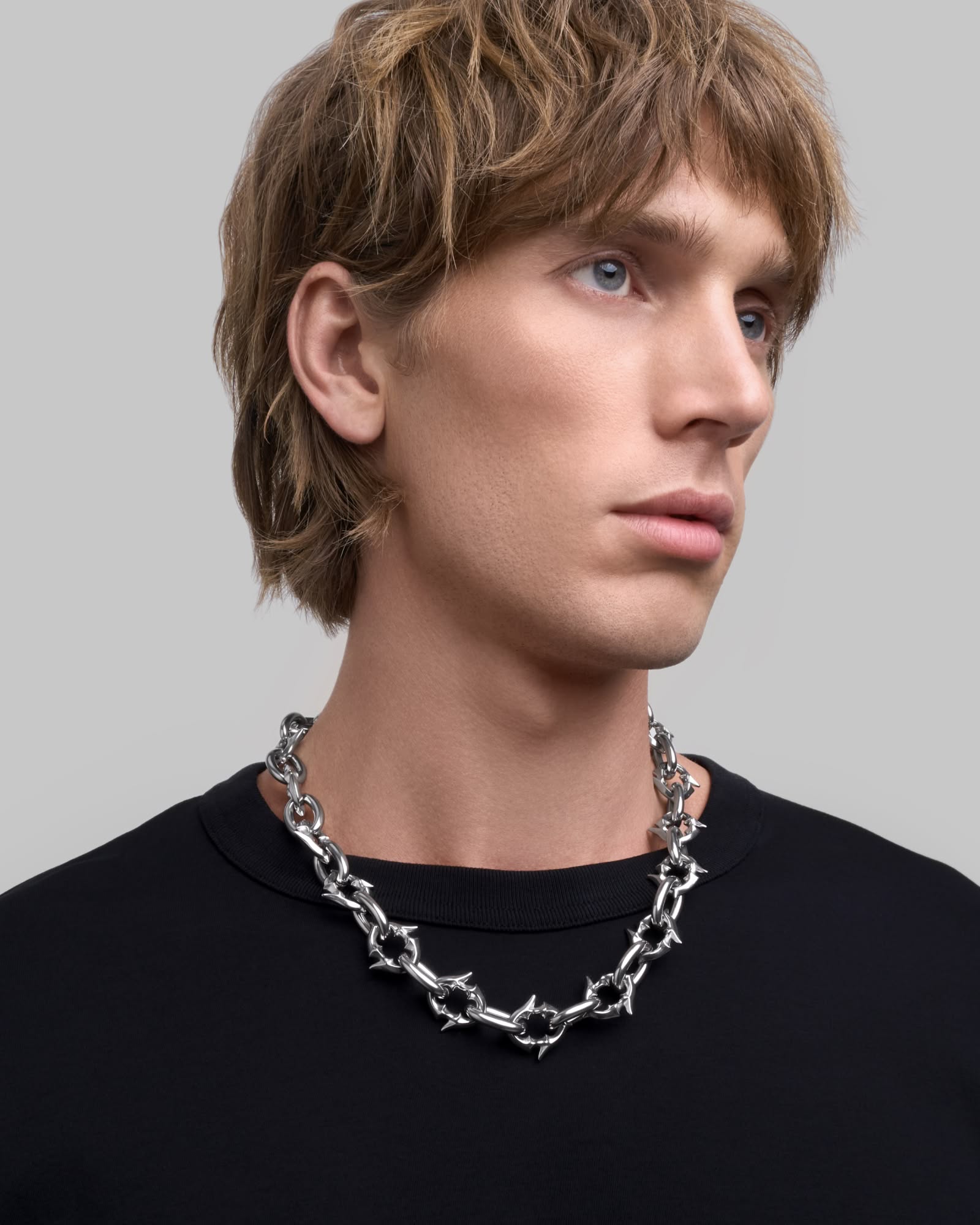 Labyrinth necklace-Chain Necklaces- Silver - - Ask & Embla