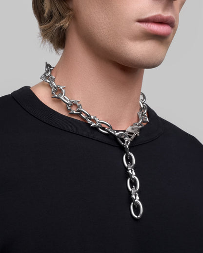 Labyrinth necklace-Chain Necklaces- Silver - - Ask & Embla