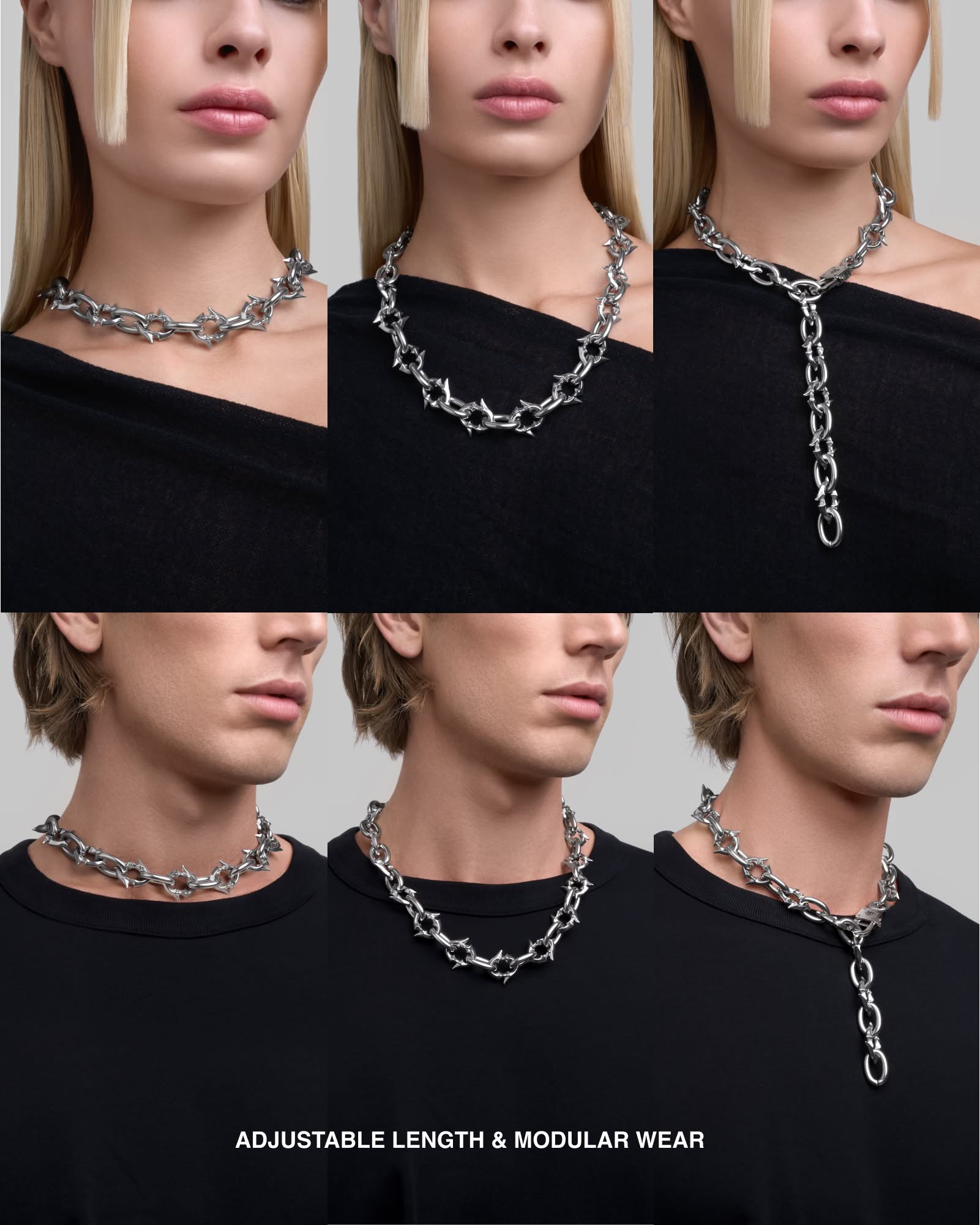 Labyrinth necklace-Chain Necklaces- Silver - - Ask & Embla