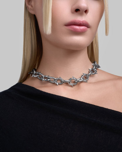 Labyrinth necklace-Chain Necklaces- Silver - - Ask & Embla