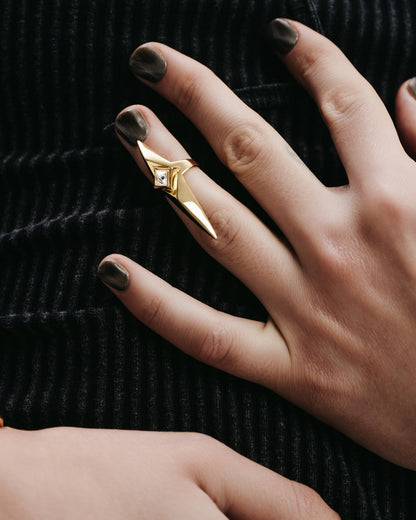 Lucent Nail Ring-Nail Rings- Gold - - Ask & Embla