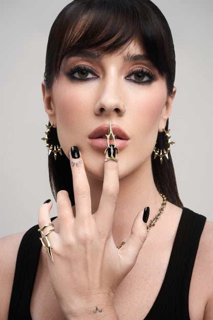 FORBIDDEN Nail Ring-Nail Rings- Silver - - Ask & Embla