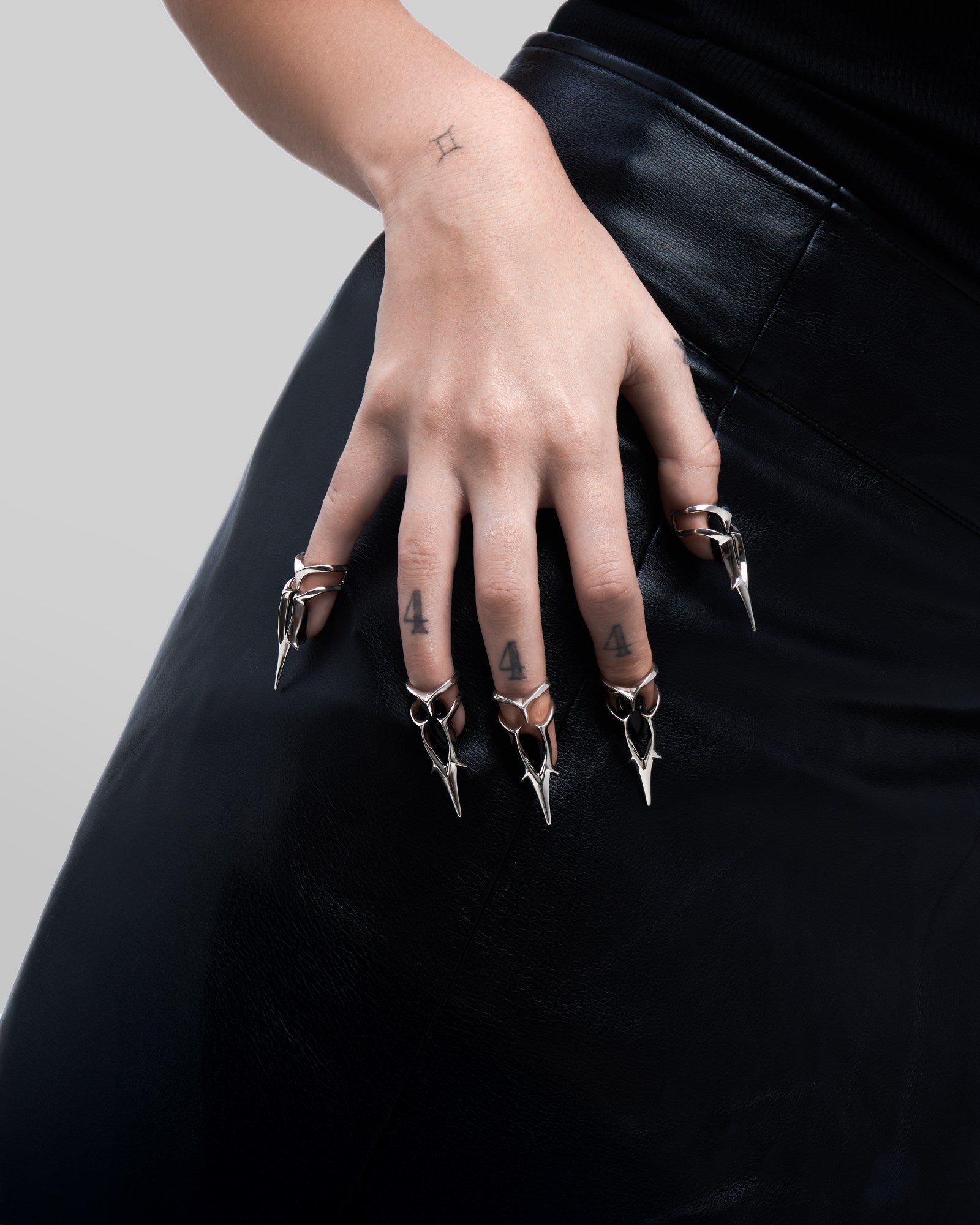 FORBIDDEN Nail Ring-Nail Rings- Silver - - Ask & Embla