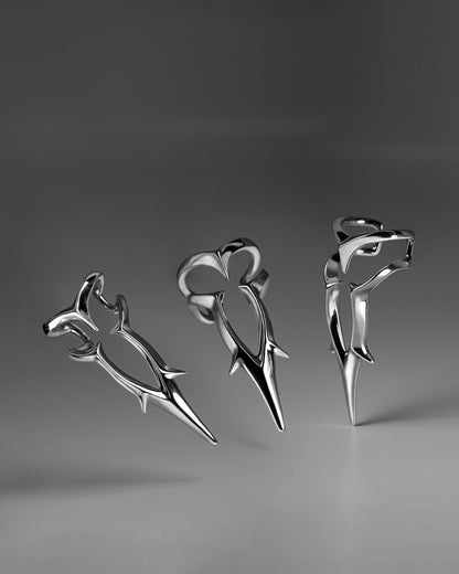 FORBIDDEN Nail Ring-Nail Rings- Silver - - Ask & Embla