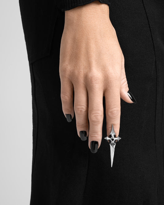 MERCY Nail Ring-Nail Rings- Silver - - Ask & Embla