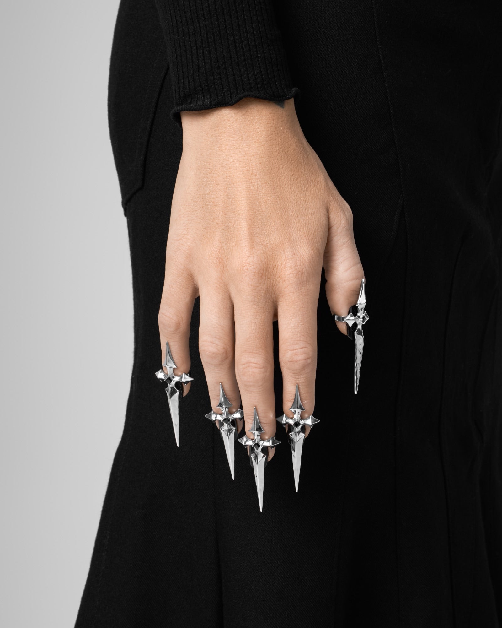 MERCY Nail Ring-Nail Rings- Silver - - Ask & Embla