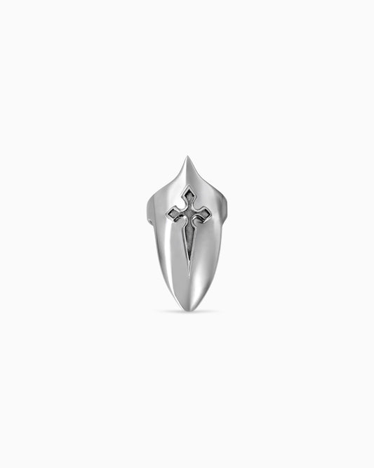 Illyria nail cap ring-Nail Rings- Silver - - Ask & Embla