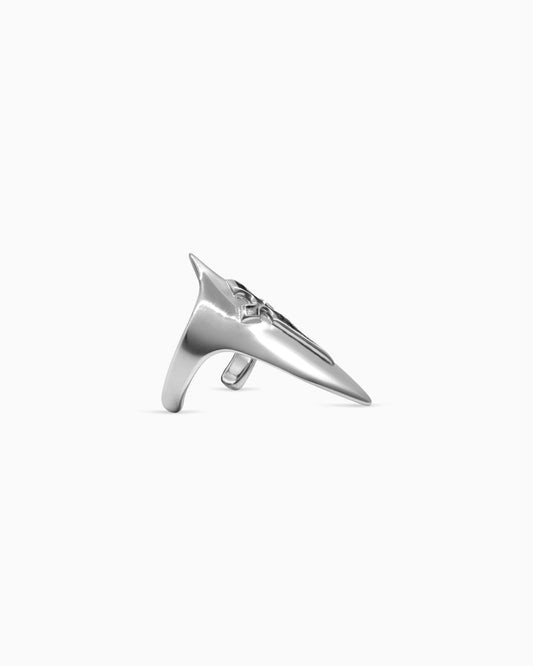 Illyria nail cap ring-Nail Rings- Silver - - Ask & Embla