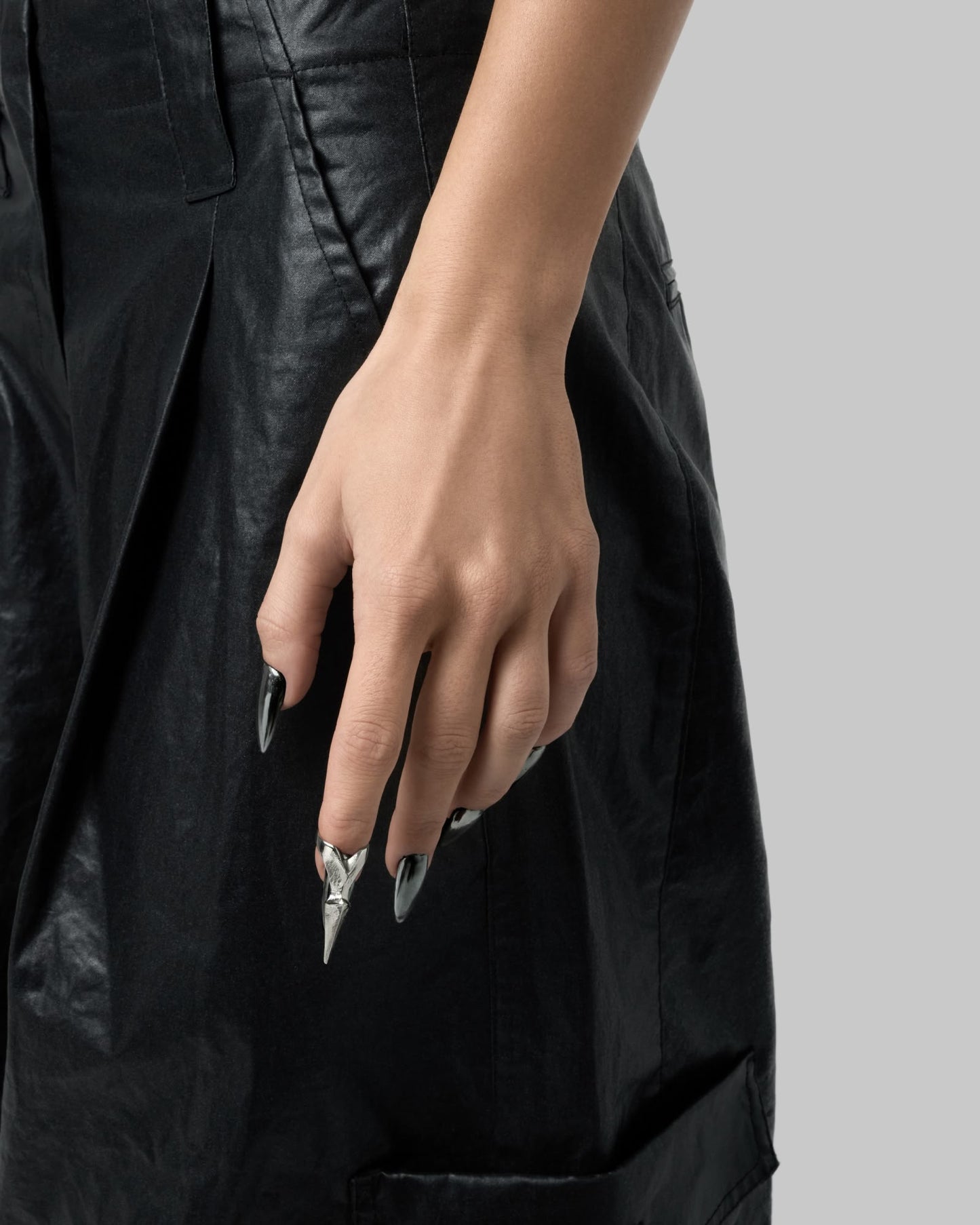Vertebrae nail ring-Nail Rings- Silver - - Ask & Embla