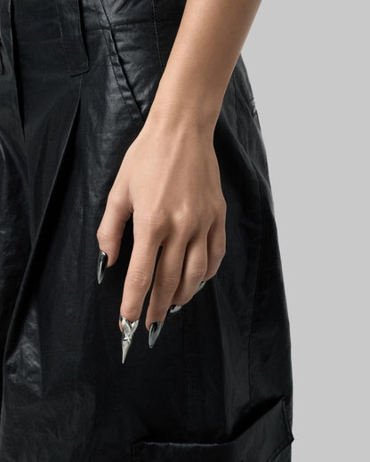 Vertebrae nail ring-Nail Rings- Silver - - Ask & Embla