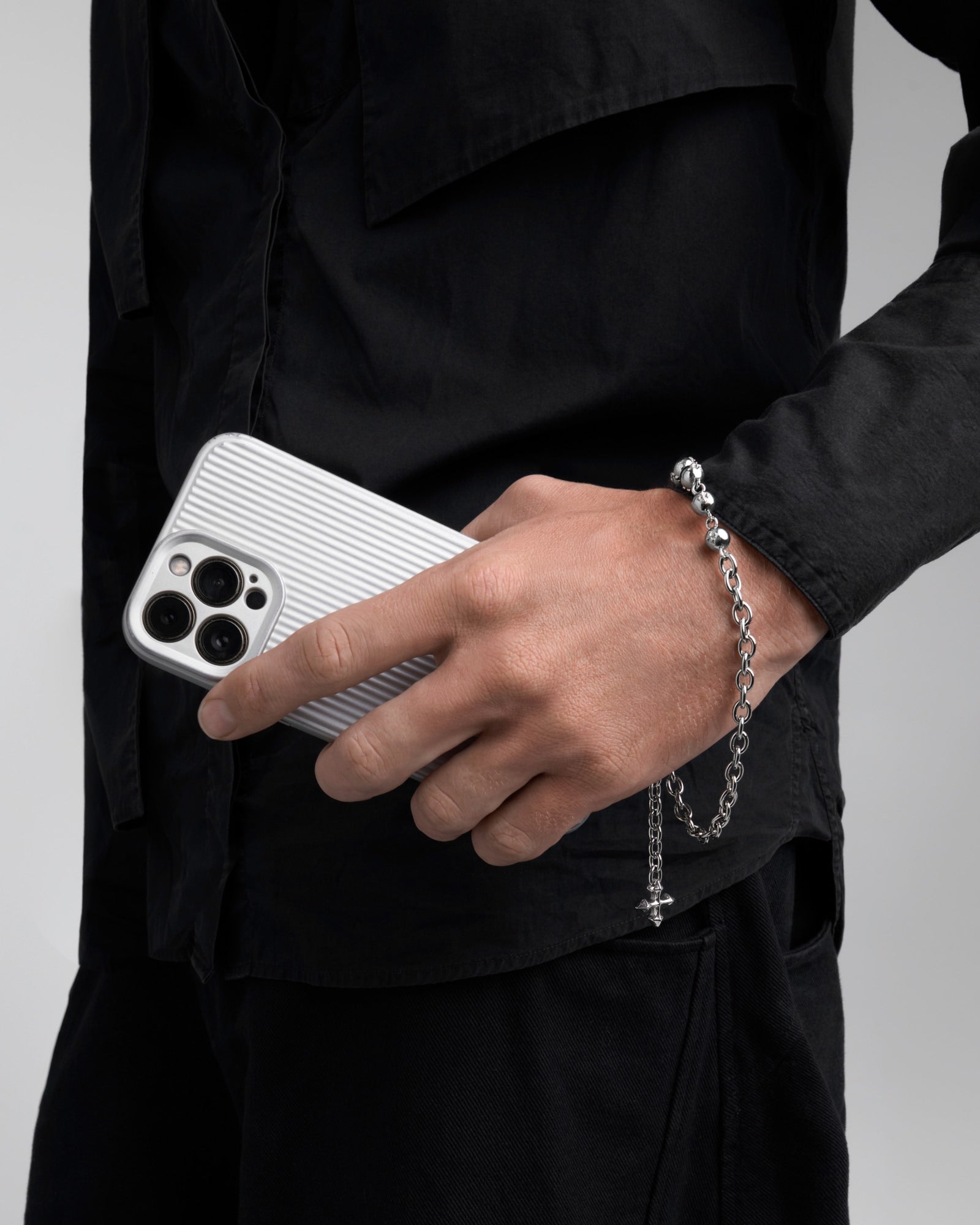 Lore Phone Charm Strap-Phone Straps- Silver - - Ask & Embla