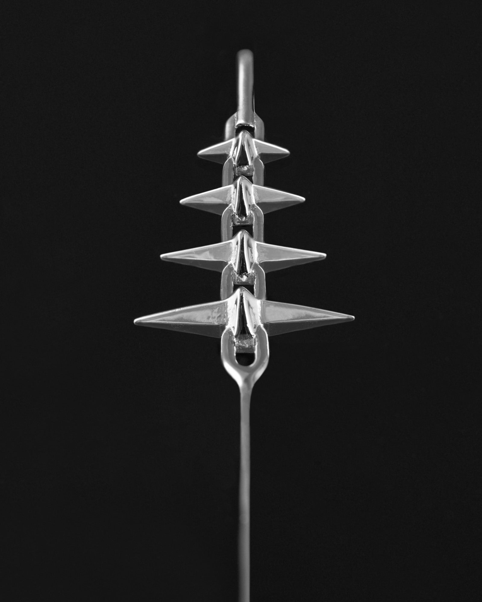 FORBIDDEN Pin Cuff Earring-Pin Cuff- Silver - Pair - Ask & Embla