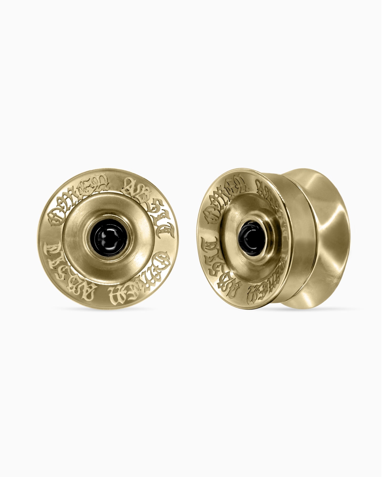 ABSIT OMEN Amulet Plugs-Plugs- Gold - 8mm (0g) - Ask & Embla