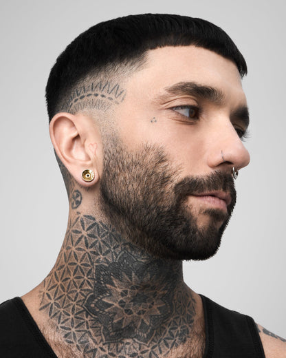 ABSIT OMEN Amulet Plugs-Plugs- Gold - 8mm (0g) - Ask & Embla