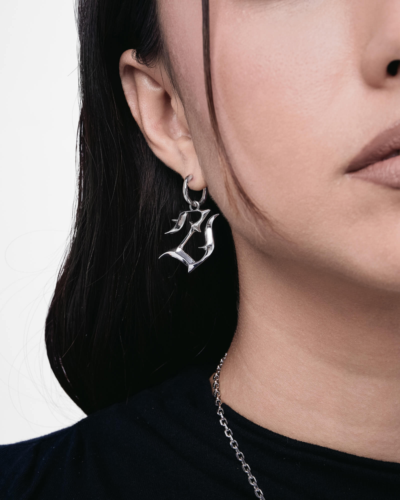 Synthesis Earrings No. 1-Ear Huggies- Silver - - Ask & Embla