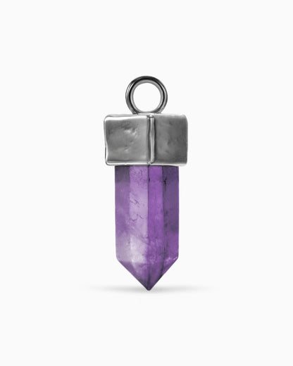 Elixir Crystal Charm-Charms- Silver - Amethyst - Ask & Embla