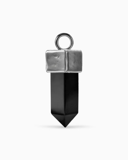 Elixir Crystal Charm-Charms- Silver - Black Onyx - Ask & Embla