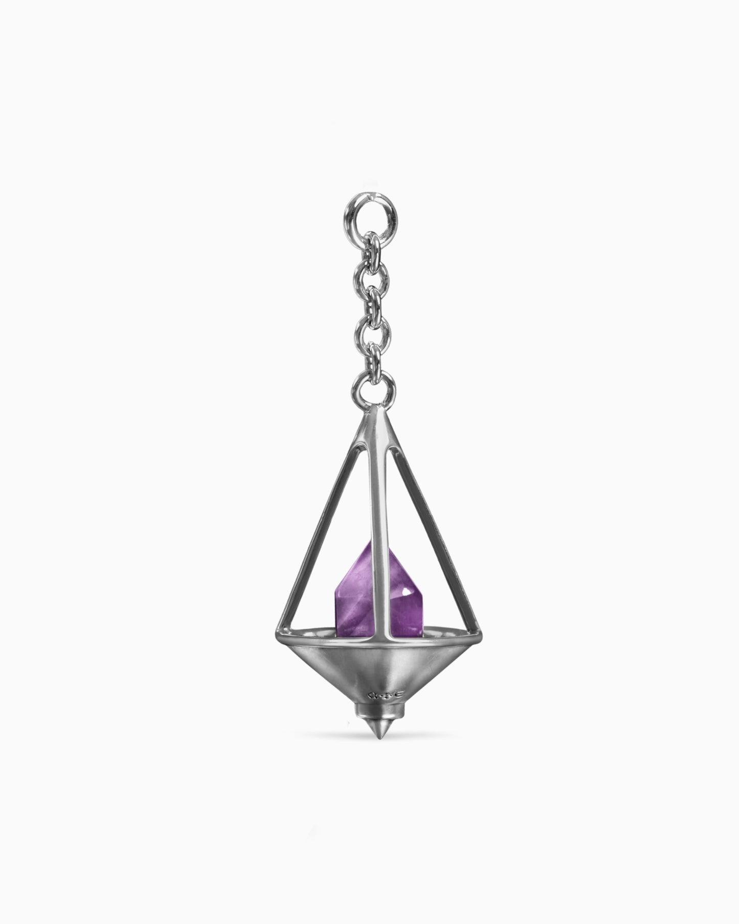 Auria Crystal Charm-Charms- Silver - Amethyst - Ask & Embla