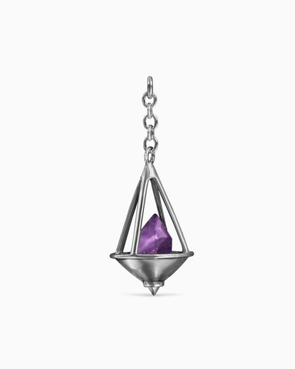 Auria Crystal Charm-Charms- Silver - Amethyst - Ask & Embla