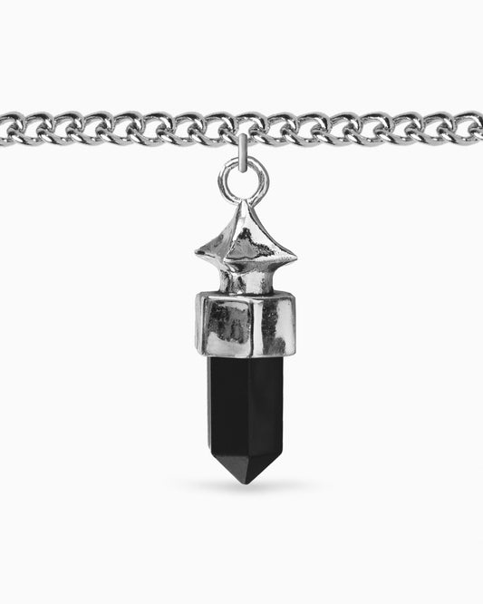 Lucid Crystal Charm-Charms- Silver - Black Onyx - Ask & Embla