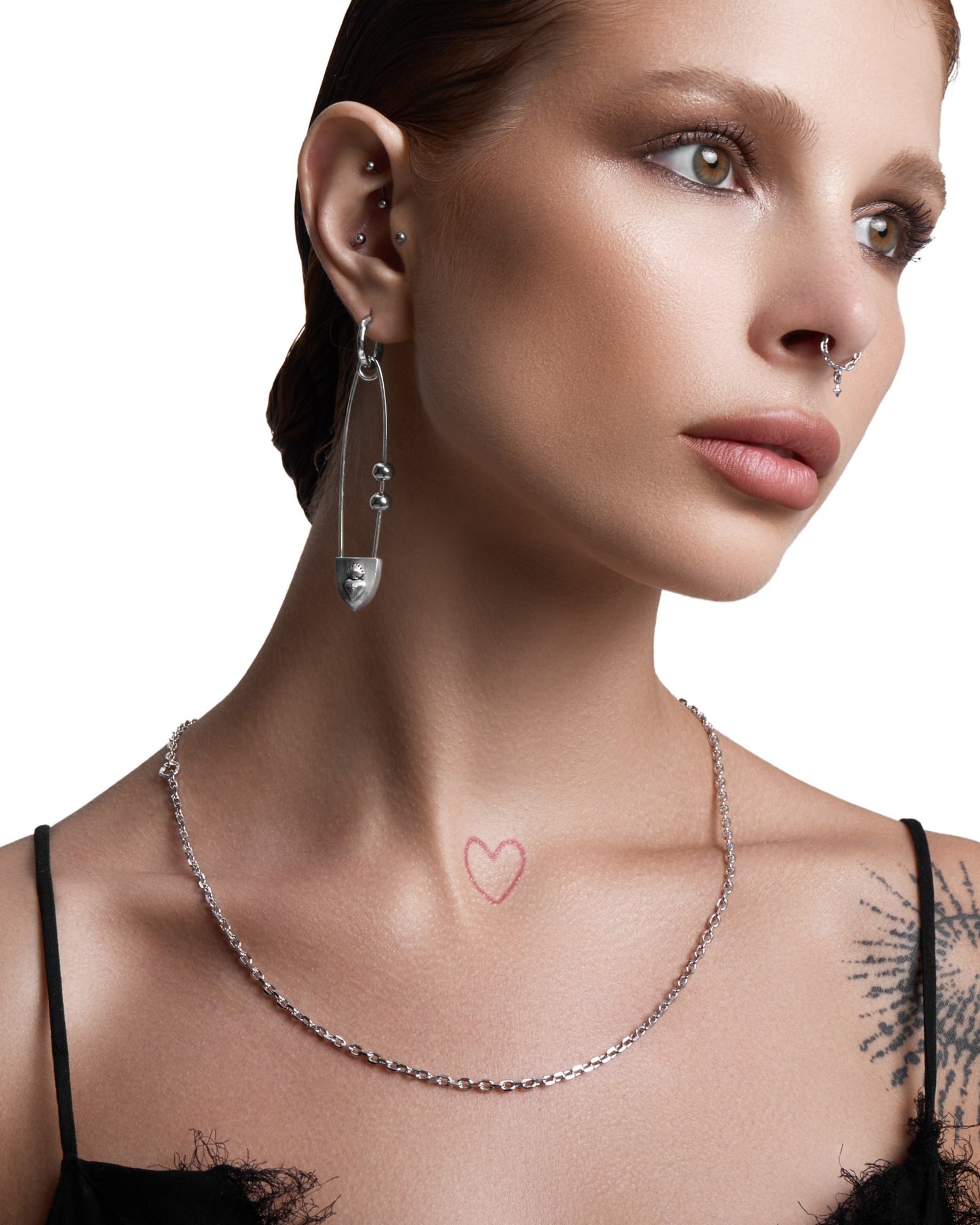 The Sacrament Safety Pin Brooch-Charms- Silver - - Ask & Embla