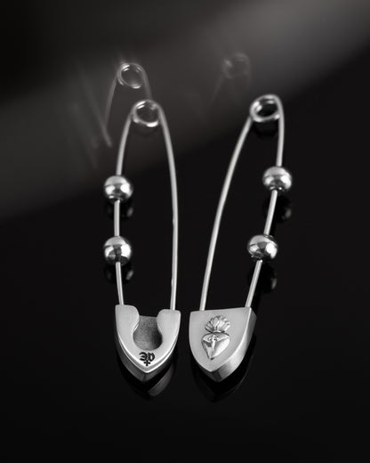 The Sacrament Safety Pin Brooch-Charms- Silver - - Ask & Embla