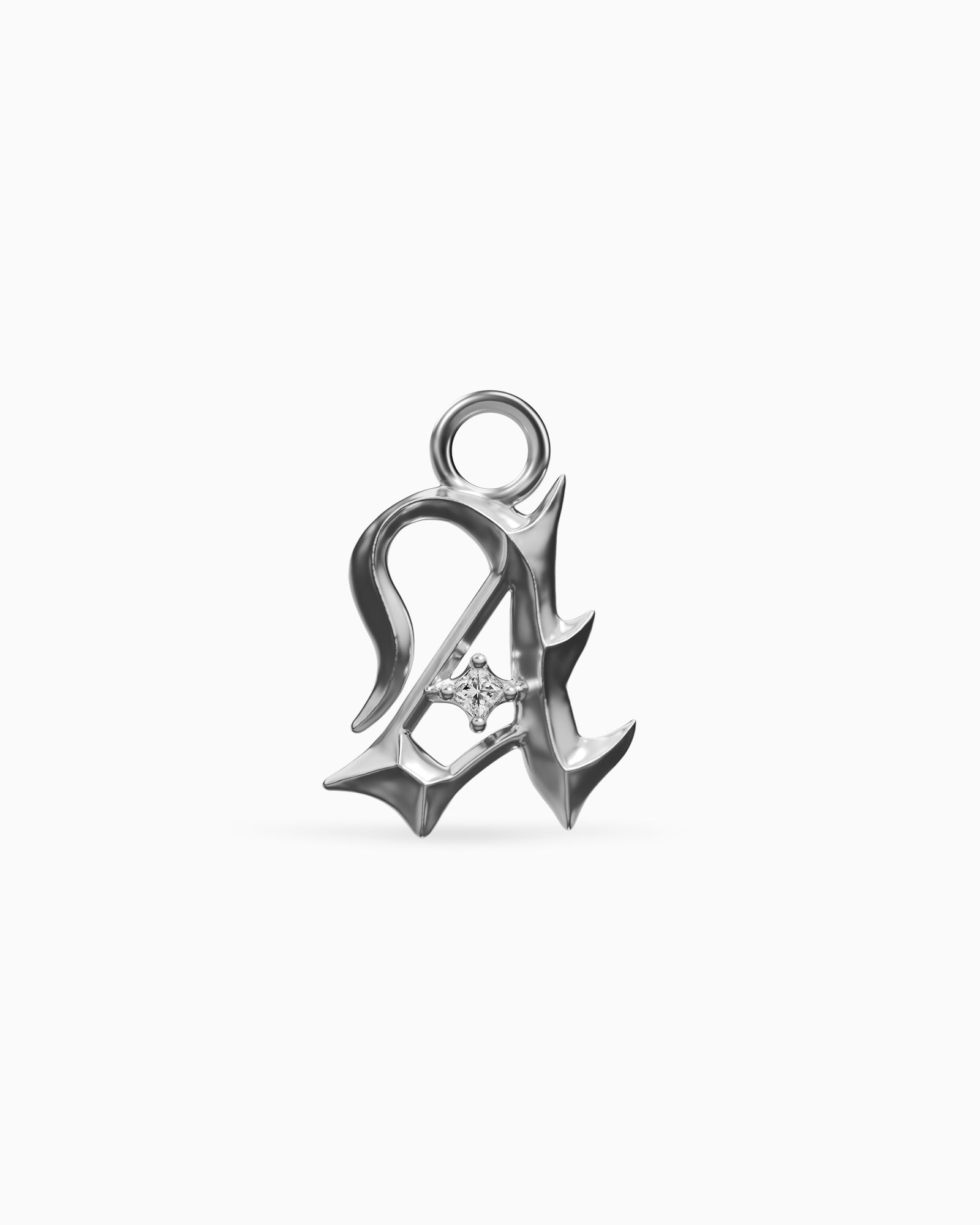 Mini Blackletter Charms - A-Charms- Silver - - Ask & Embla