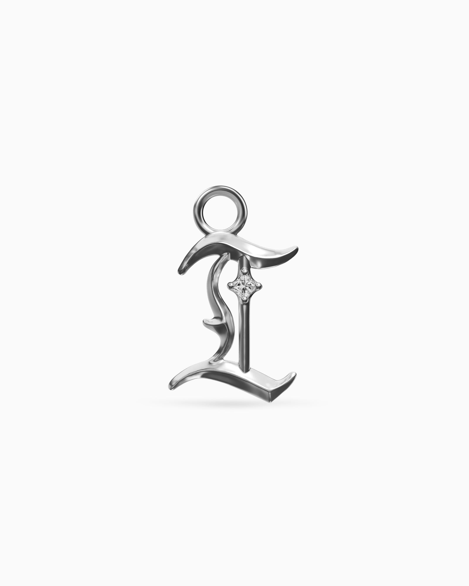 Mini Blackletter Charms - I-Charms- Silver - - Ask & Embla