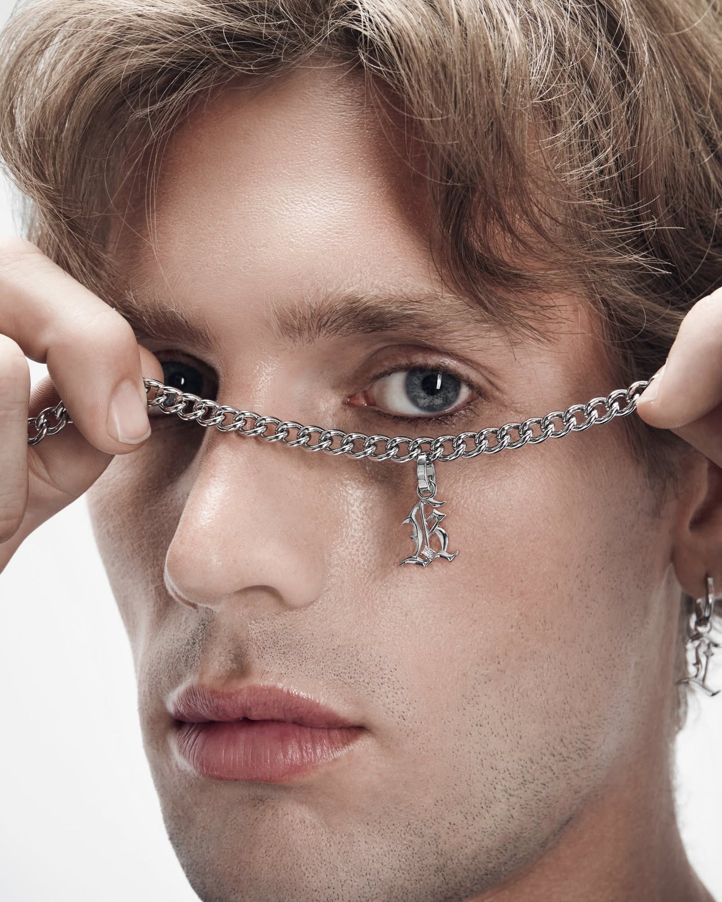 Mini Blackletter Charms - K-Charms- Silver - - Ask & Embla