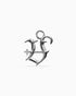 Mini Blackletter Charms - V-Charms- Silver - - Ask & Embla