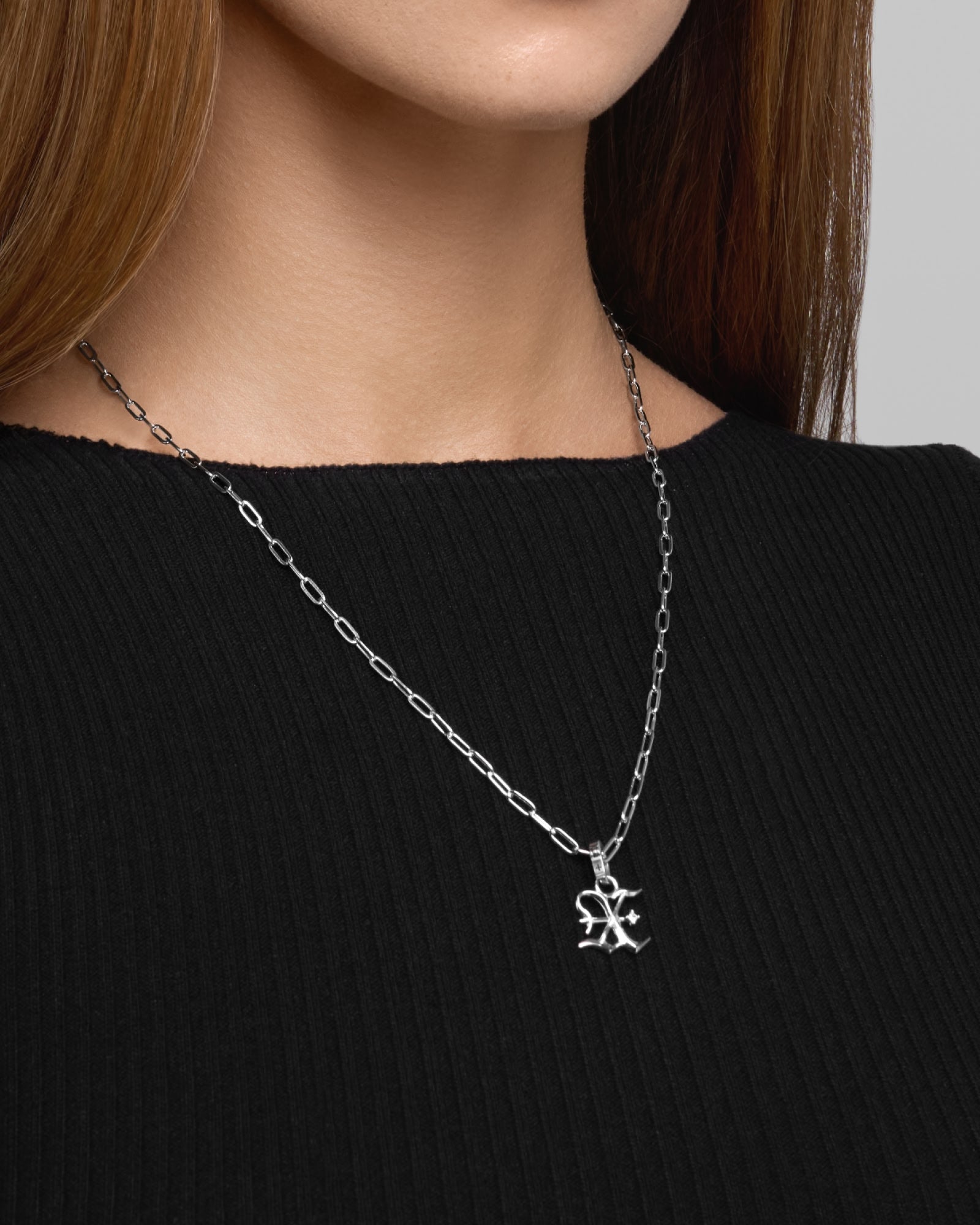 Mini Blackletter Charms - X-Charms- Silver - - Ask & Embla