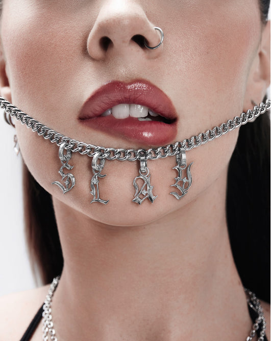 Mini Blackletter Charms - Y-Charms- Silver - - Ask & Embla