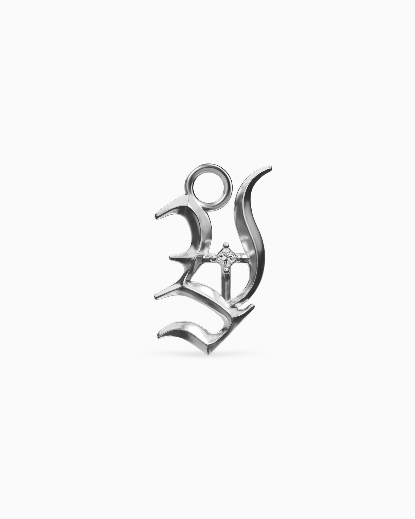 Mini Blackletter Charms - Y-Charms- Silver - - Ask & Embla