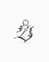 Mini Blackletter Charms - Z-Charms- Silver - - Ask & Embla