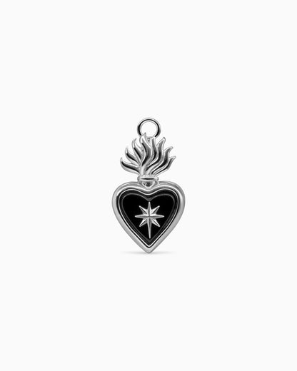 The Sacrament Vial Charm-Charms- Silver - Black Onyx - Ask & Embla