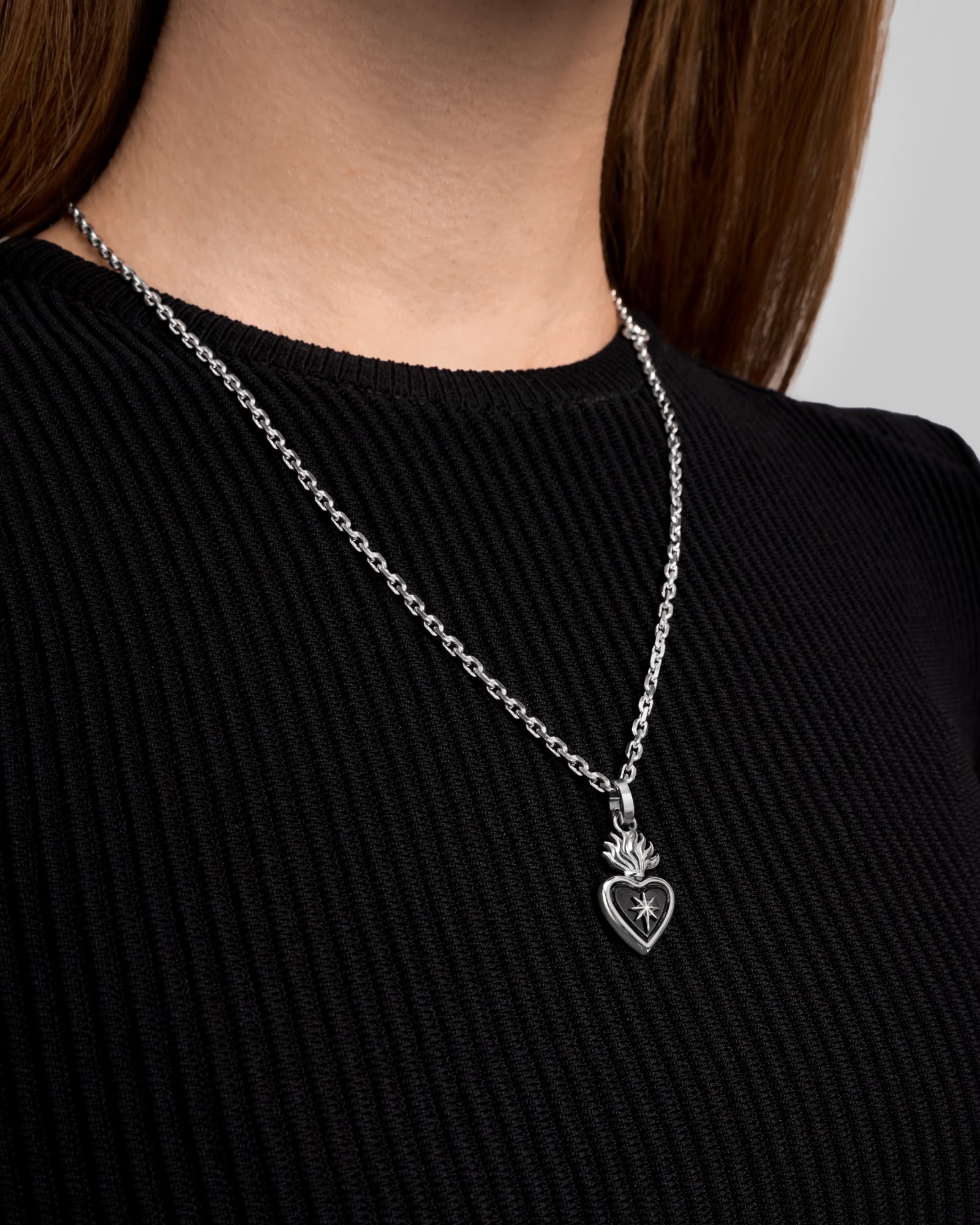 The Sacrament Vial Charm-Charms- Silver - Black Onyx - Ask & Embla