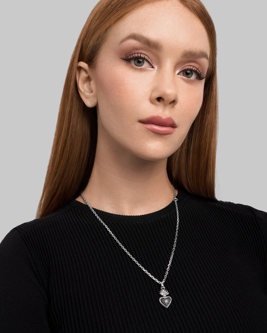 The Sacrament Vial Charm-Charms- Silver - Black Onyx - Ask & Embla