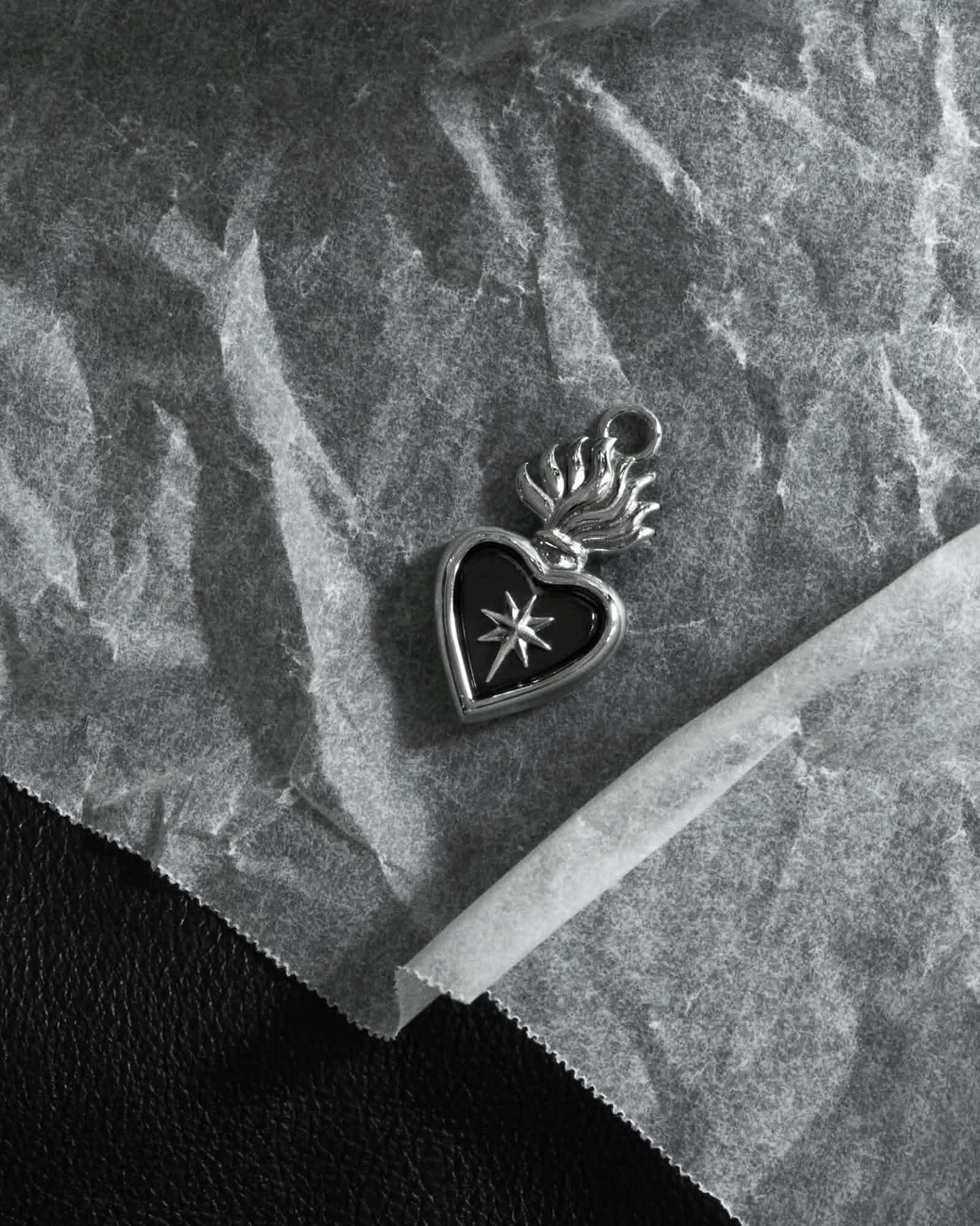 The Sacrament Vial Charm-Charms- Silver - Black Onyx - Ask & Embla