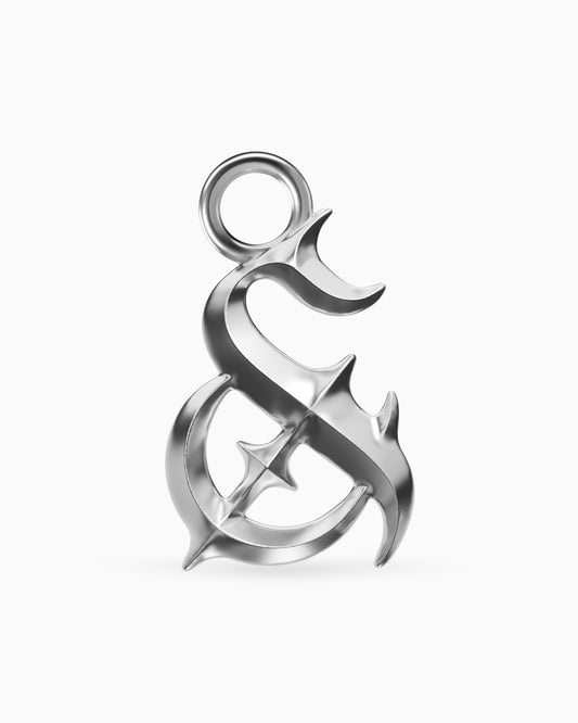Mini Blackletter Charms - &-Charms- Silver - - Ask & Embla