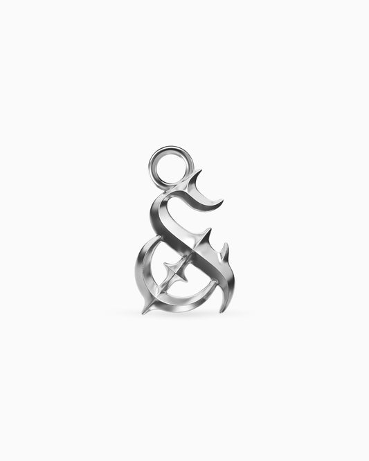 Mini Blackletter Charms - &-Charms- Silver - - Ask & Embla