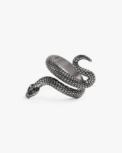 Sorcerer Serpent Ring-Rings- US 4 - Silver - Ask & Embla