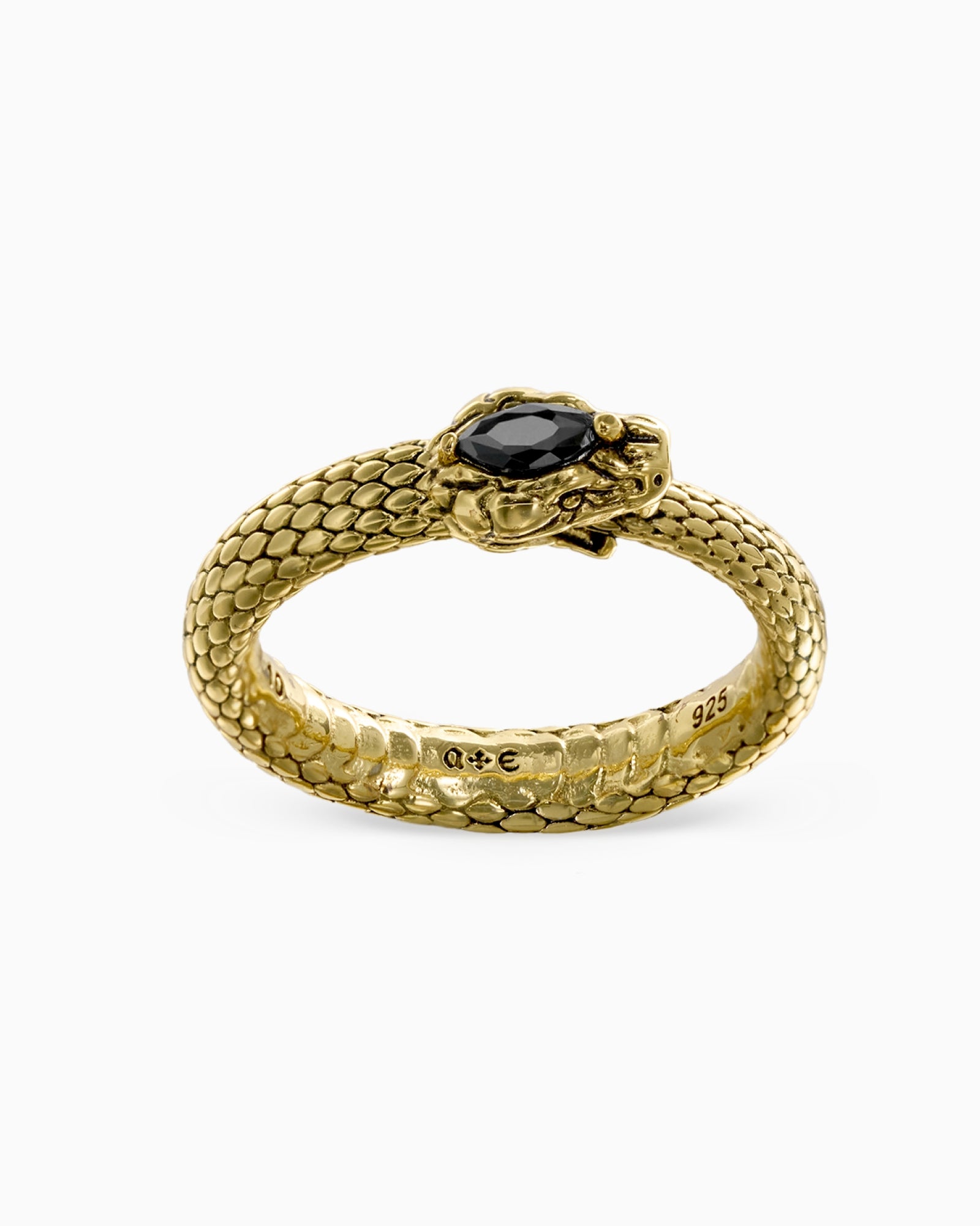 Ouroboros Ring-Rings- Gold - US4 - Ask & Embla