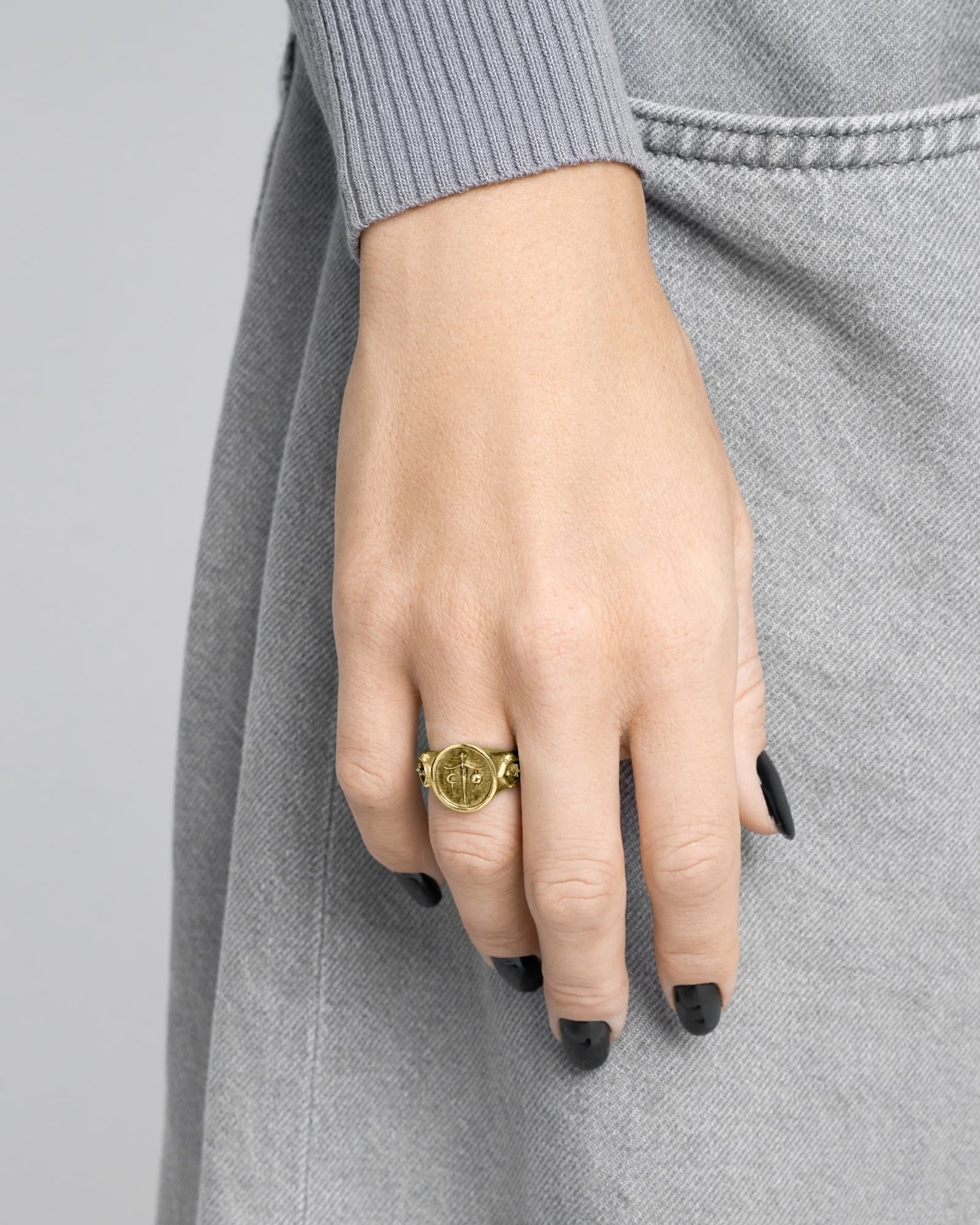 Syzygy Ring-Rings- Two-toned (Silver Base) - US5 - Ask & Embla