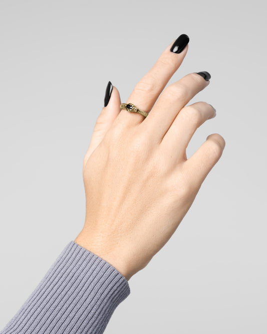 Ouroboros Ring-Rings- Gold - US4 - Ask & Embla